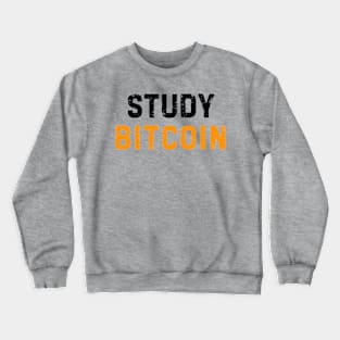 Study Bitcoin Crewneck Sweatshirt